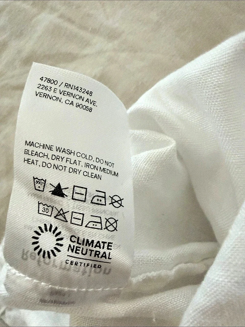 Reformation Unlined Linen Straight Leg Pants in White XS
